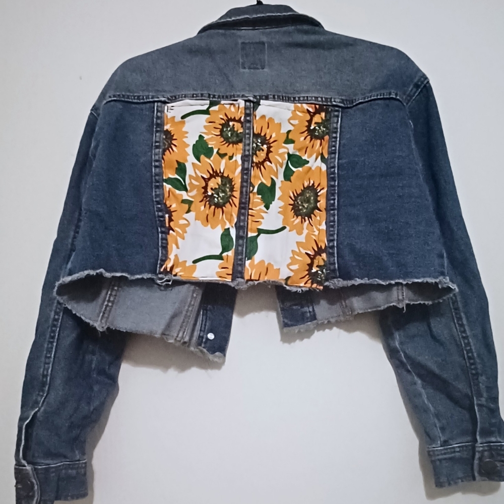 Sunflower Cropped Denim Jacket